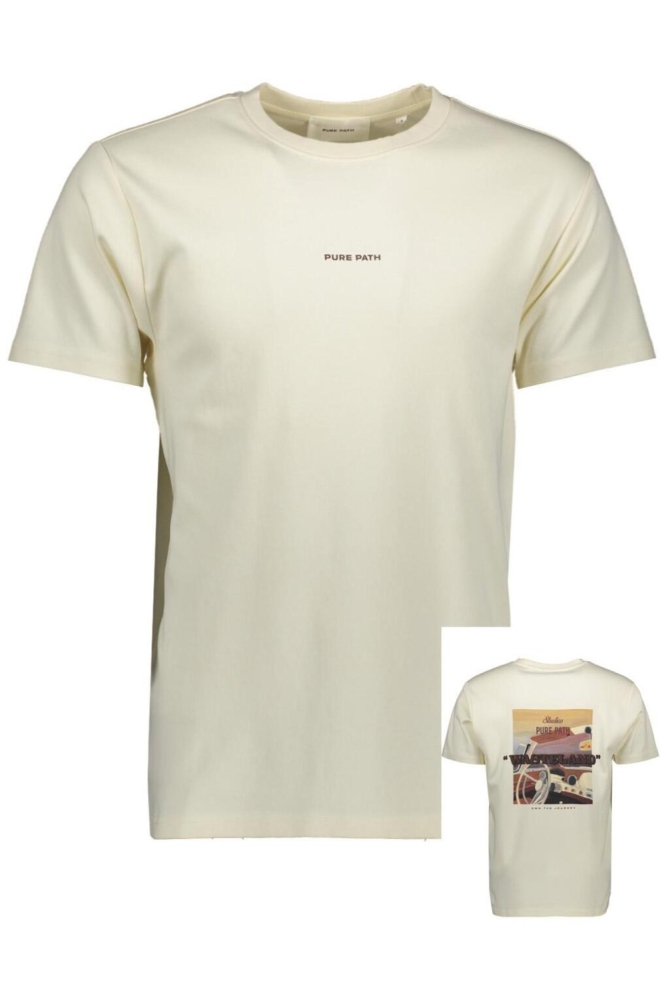 REGULAR FIT T SHIRT 25030108 54 ECRU